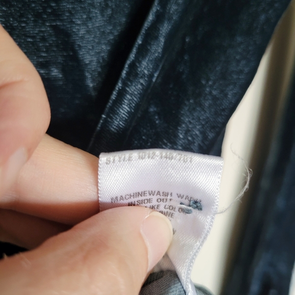 CP Shades Romy Velvet Shirt in Blue - Picture 9 of 9